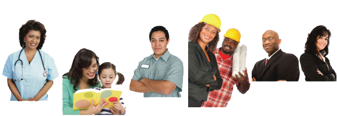 People with different occupations